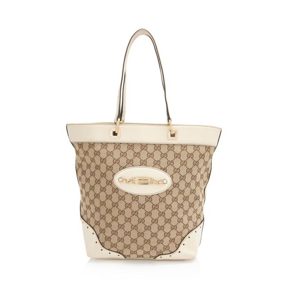 Gucci GG Canvas Punch Medium Tote - Picture 1 of 16